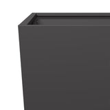 Garden Planter Black 45x45x75 cm Steel