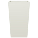 Garden Planters White 2 pcs 45x45x75 cm Steel