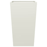 Garden Planters White 2 pcs 45x45x75 cm Steel