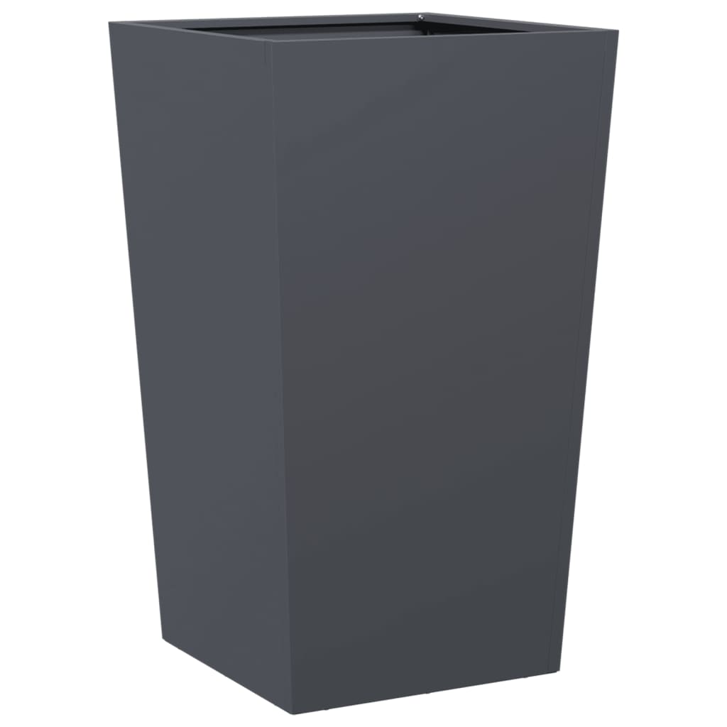 Garden Planters Anthracite 2 pcs 45x45x75 cm Steel