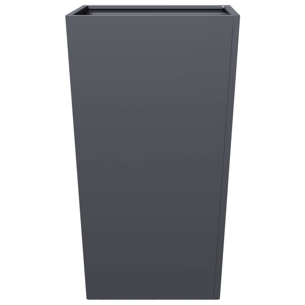 Garden Planters Anthracite 2 pcs 45x45x75 cm Steel