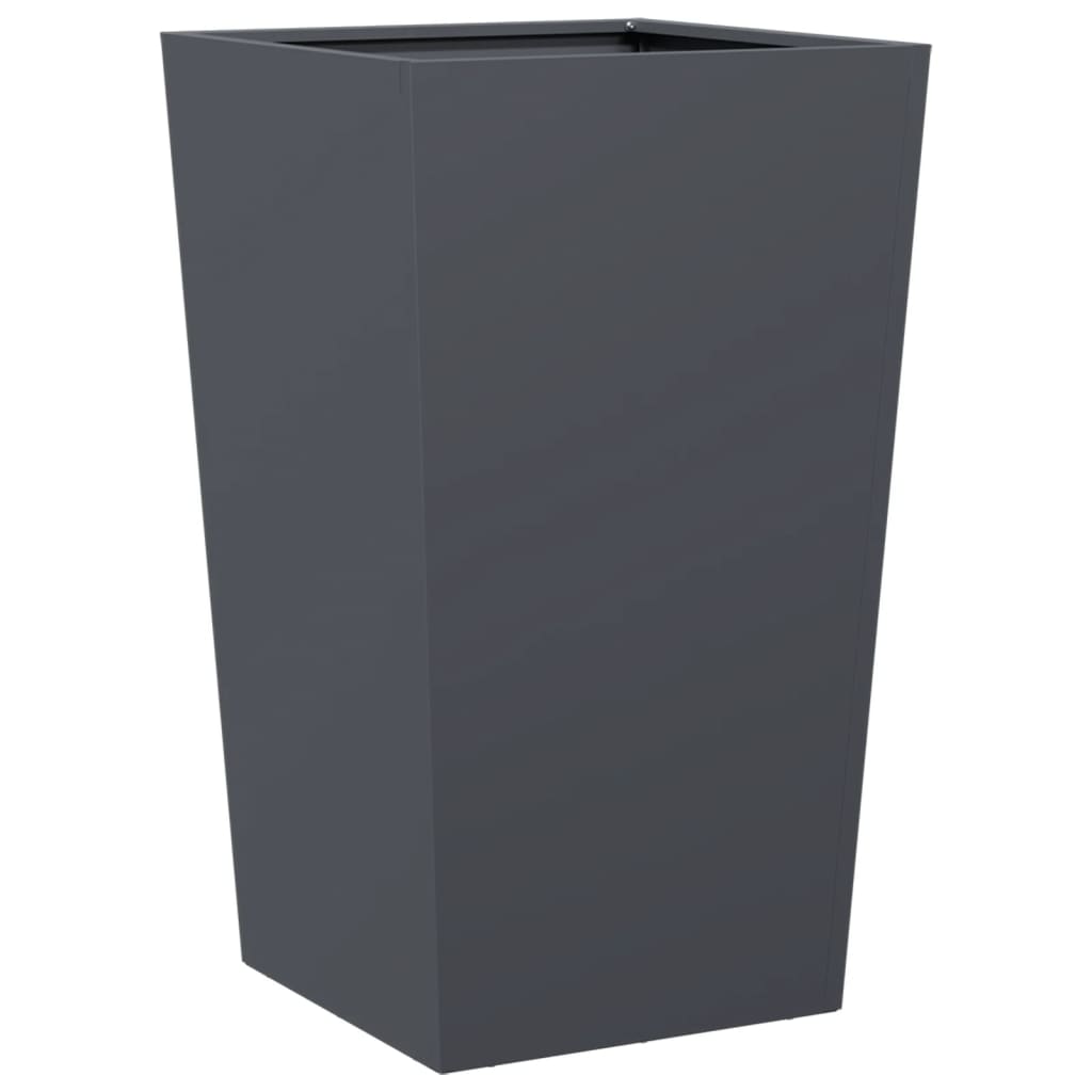 Garden Planters Anthracite 2 pcs 45x45x75 cm Steel