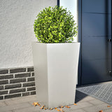 Garden Planter 45x45x75 cm Stainless Steel