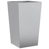 Garden Planter 45x45x75 cm Galvanised Steel