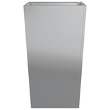 Garden Planter 45x45x75 cm Galvanised Steel