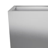 Garden Planter 45x45x75 cm Galvanised Steel