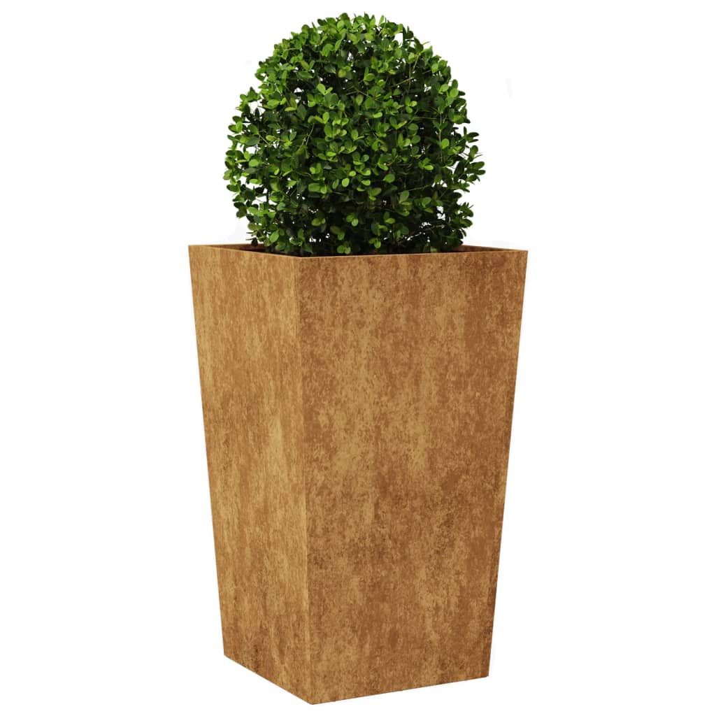 Garden Planters 2 pcs 45x45x75 cm Weathering Steel