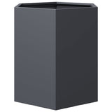 Garden Planter Anthracite Hexagon 46x40x45 cm Steel