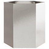 Garden Planter 2 pcs Hexagon 46x40x45 cm Stainless Steel