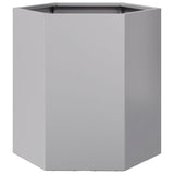 Garden Planter Hexagon 46x40x45 cm Galvanized Steel