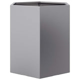 Garden Planter Hexagon 46x40x45 cm Galvanized Steel