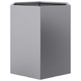 Garden Planter Hexagon 46x40x45 cm Galvanized Steel