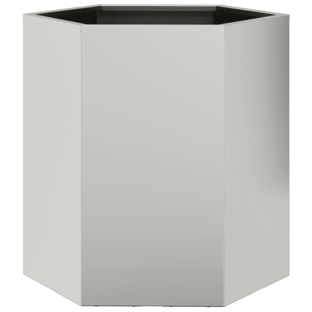 Garden Planter Hexagon 46x40x45 cm Weathering Steel