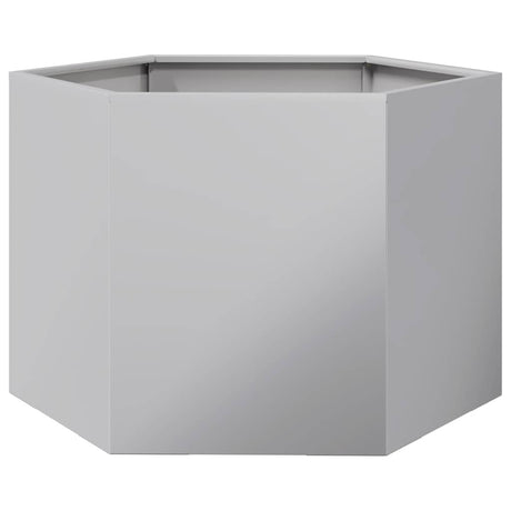 Garden Planter Hexagon 69x60x45 cm Galvanized Steel