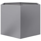 Garden Planter Hexagon 69x60x45 cm Galvanized Steel