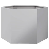 Garden Planter Hexagon 69x60x45 cm Galvanized Steel