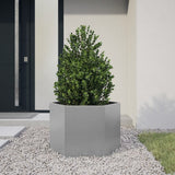 Garden Planter Hexagon 69x60x45 cm Galvanized Steel