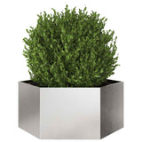 Garden Planter Hexagon 104x90x45 cm Stainless Steel