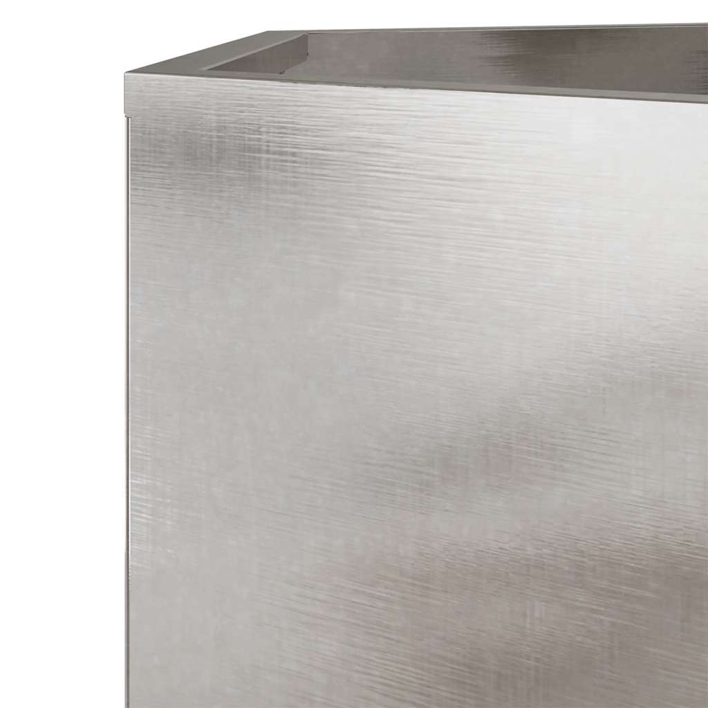 Garden Planter Hexagon 138x120x45 cm Stainless Steel