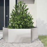 Garden Planter Hexagon 138x120x45 cm Stainless Steel