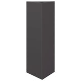 Garden Planter Black Triangular 30x26x75 cm Steel