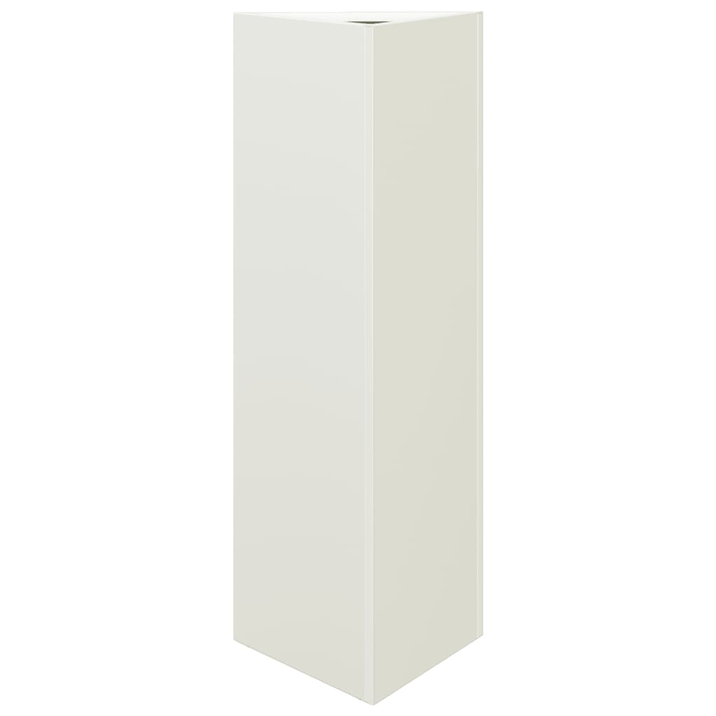 Garden Planters 2 pcs White Triangular 30x26x75 cm Steel