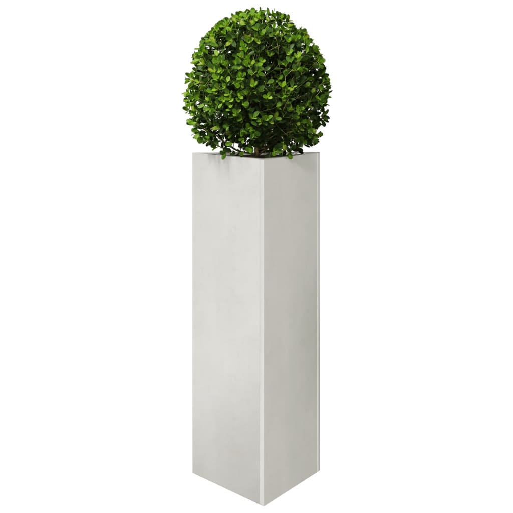 Garden Planters 2 pcs Triangular 30x26x75 cm Stainless Steel