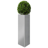 Garden Planter Triangular 30x26x75 cm Galvanized Steel