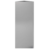 Garden Planter Triangular 30x26x75 cm Galvanized Steel