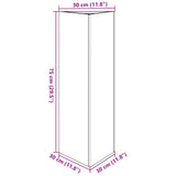 Garden Planter Triangular 30x26x75 cm Galvanized Steel