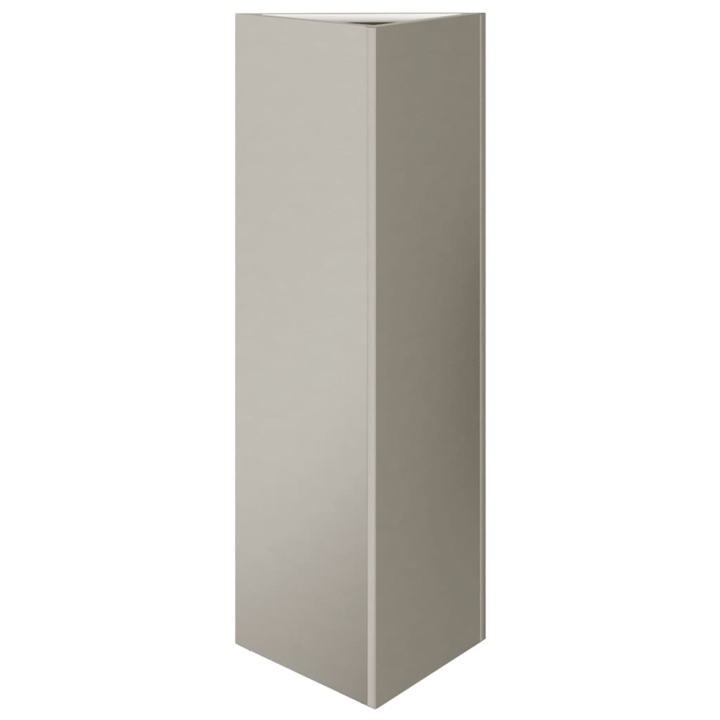 Garden Planter Triangular 30x26x75 cm Weathering Steel