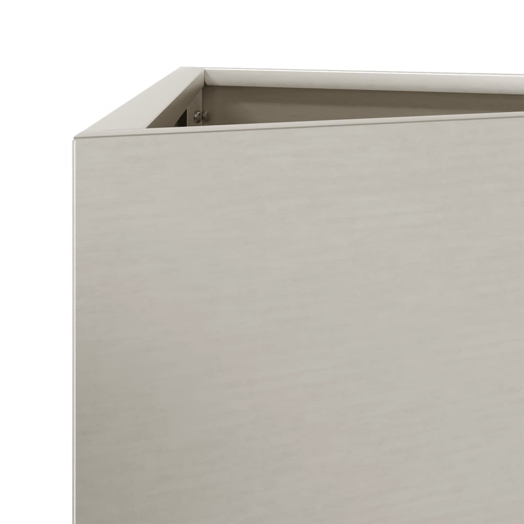 Garden Planter Triangular 30x26x75 cm Weathering Steel