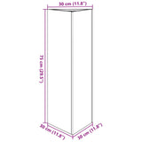 Garden Planter Triangular 30x26x75 cm Weathering Steel