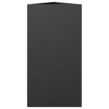 Garden Planter Black Triangular 40x34.5x70 cm Steel