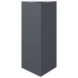 Garden Planters 2 pcs Anthracite Triangular 40x34.5x70 cm Steel