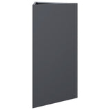 Garden Planters 2 pcs Anthracite Triangular 40x34.5x70 cm Steel