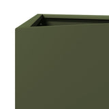 Garden Planter Olive Green Triangular 40x34.5x70 cm Steel