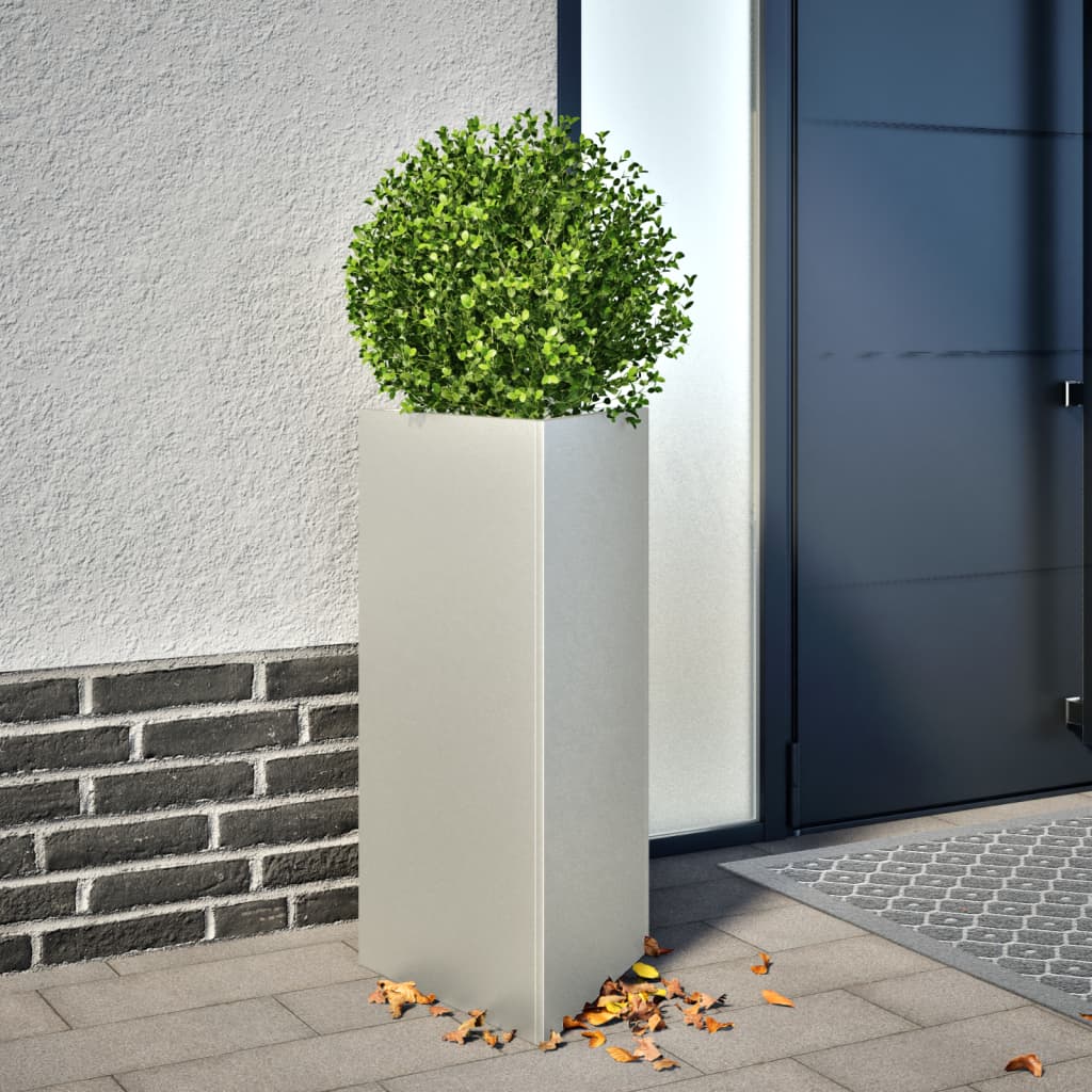 Garden Planter Triangular 40x34.5x70 cm Stainless Steel
