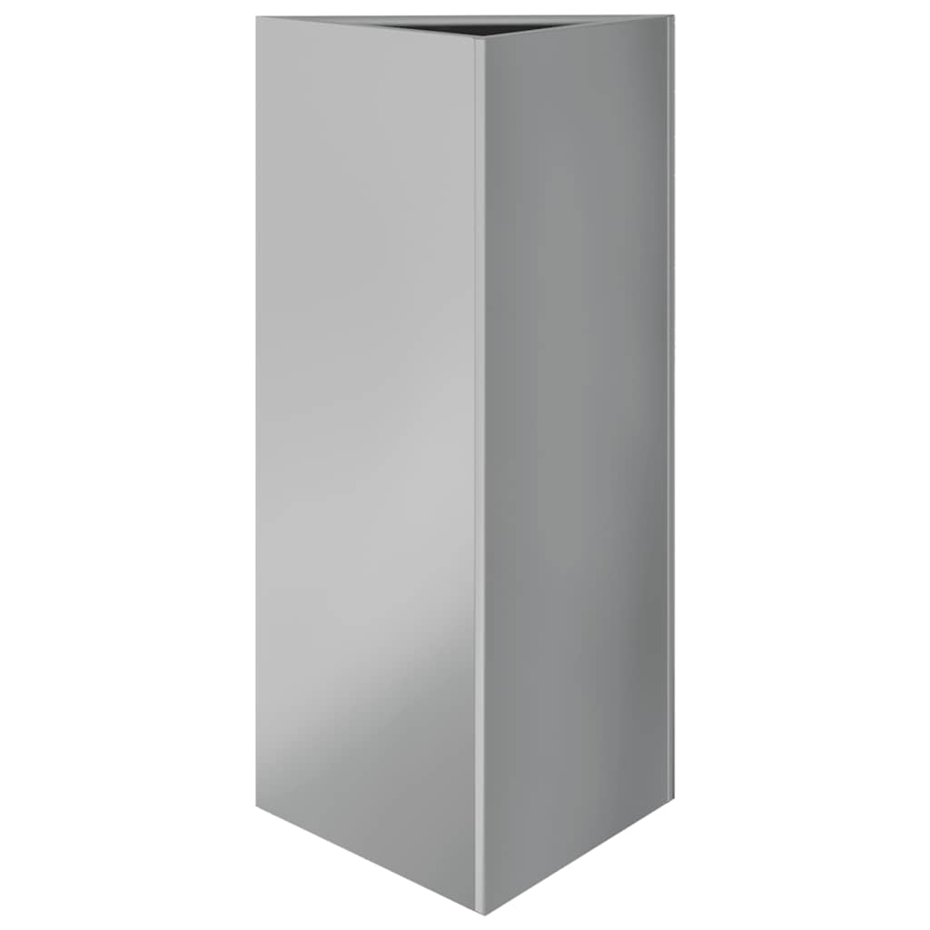 Garden Planters 2 pcs Triangular 40x40x75 cm Galvanized Steel