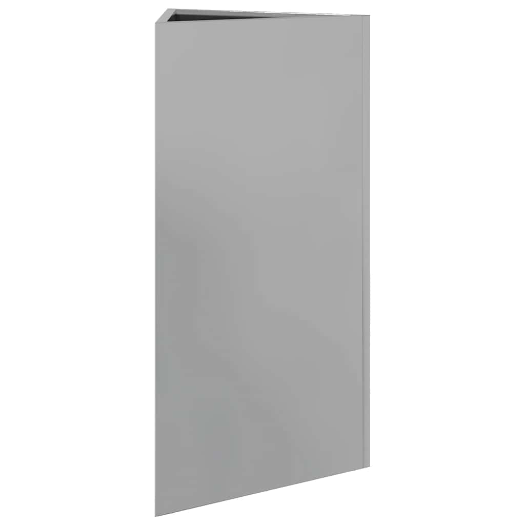 Garden Planters 2 pcs Triangular 40x40x75 cm Galvanized Steel