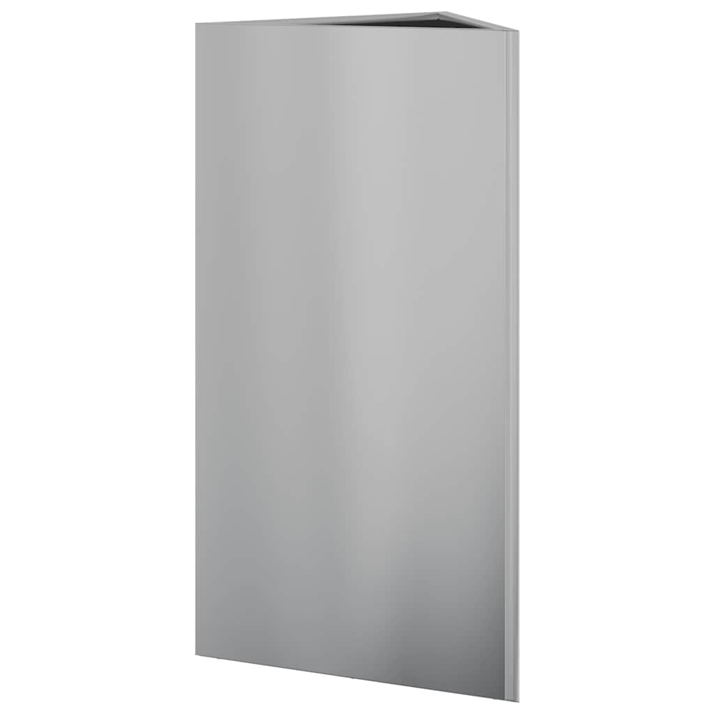 Garden Planters 2 pcs Triangular 40x40x75 cm Galvanized Steel