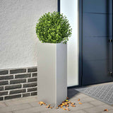 Garden Planters 2 pcs Triangular 40x40x75 cm Galvanized Steel