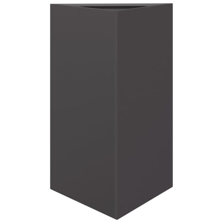 Garden Planter Black Triangular 50x43x75 cm Steel