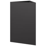 Garden Planter Black Triangular 50x43x75 cm Steel