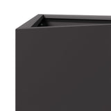 Garden Planter Black Triangular 50x43x75 cm Steel