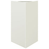 Garden Planters 2 pcs White Triangular 50x43x75 cm Steel