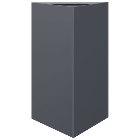 Garden Planter Anthracite Triangular 50x43x75 cm Steel