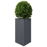 Garden Planter Anthracite Triangular 50x43x75 cm Steel