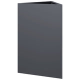 Garden Planter Anthracite Triangular 50x43x75 cm Steel