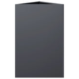 Garden Planters 2 pcs Anthracite Triangular 50x43x75 cm Steel